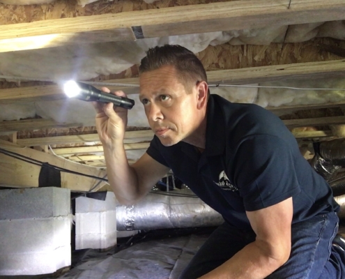 home inspector of murfreesboro tn in crawl space