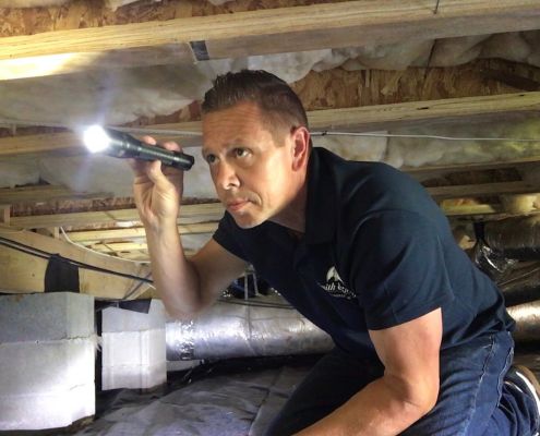 home inspector of murfreesboro tn in crawl space