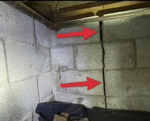Cracks Discovered in Murfreesboro Home Buyer Inspection