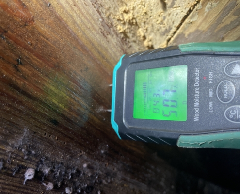 High Humidity Discovered in Rutherford County Home Inspection
