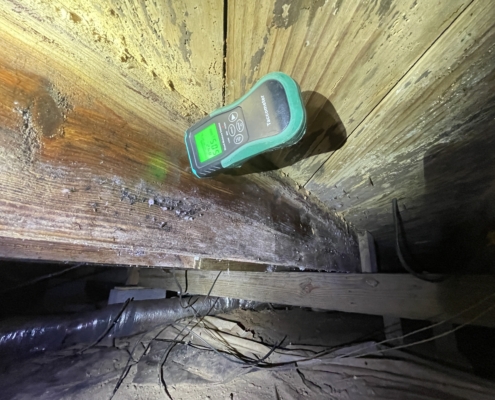 Moisture Deterioration Discovered by Murfreesboro Home Inspector